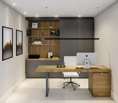 Home Office pequeno planejado jayarquiteta