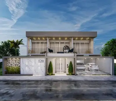 Fachada moderna grande